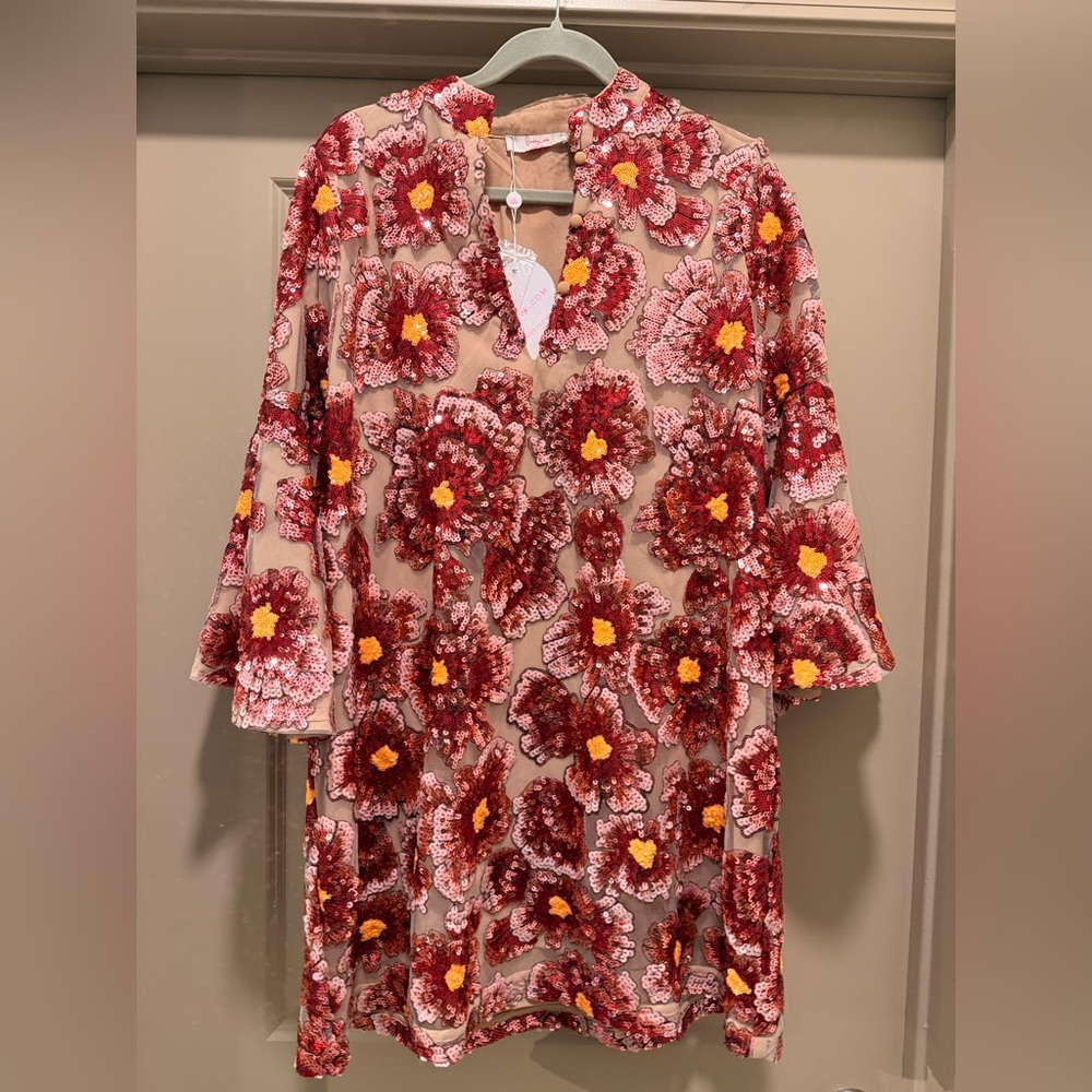 Buddy Love Sequin Floral Kimono